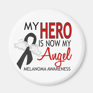 My Hero Is My Angel Melanoma Magnet