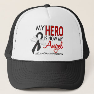 My Hero Is My Angel Melanoma Trucker Hat