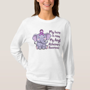 My Hero Is Now My Angel Alzheimer's Awareness T-Shirt