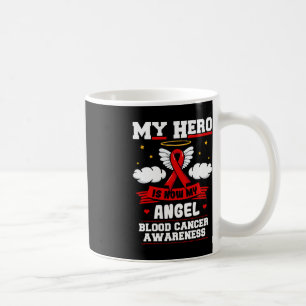 My Hero Is Now My Angel Blood Cancer Red Clouds Li Coffee Mug
