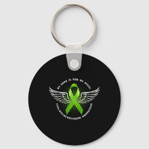 My Hero Is Now My Angel Cholangiocarcinoma Key Ring