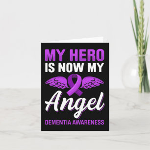 My Hero Is Now My Angel Dementia Awareness Alzheim Card