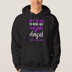 My Hero Is Now My Angel Dementia Awareness Alzheim Hoodie