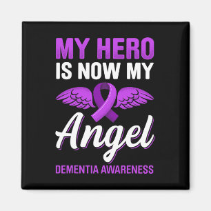 My Hero Is Now My Angel Dementia Awareness Alzheim Magnet