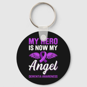 My Hero Is Now My Angel Dementia Awareness Heimerh Key Ring