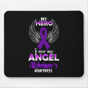 My Hero Is Now My Angel Heimerheimer's Awareness Mouse Mat