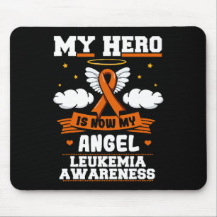 My Hero Is Now My Angel Leukaemia Green Ribbon Clo Mouse Mat