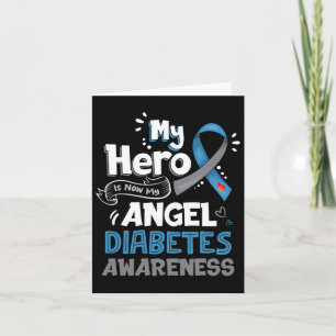 My Hero Is Now My Angel T1d Diabetes Awareness Gif Card