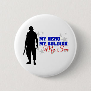 My Hero, My Soldier, My Son 6 Cm Round Badge