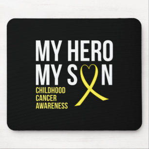My Hero My Son Childhood Cancer Awareness   Tee  Mouse Mat