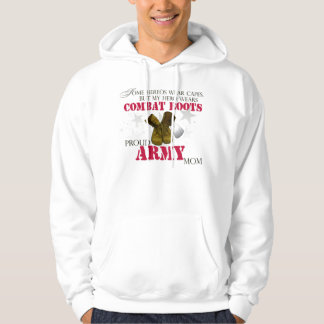 My Hero wears Combat Boots - Army Mum Hoodie
