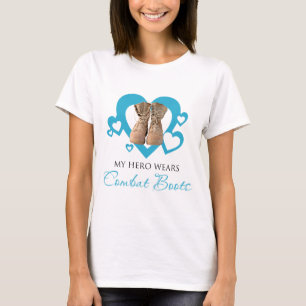 My Hero Wears Combat Boots T-Shirt