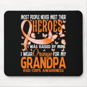 My Heroes I Wear Orange For My Grandpa Rsd Crps Aw Mouse Mat