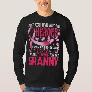 My Heroes I Wear Pink For My GRANNY Breast Cancer T-Shirt