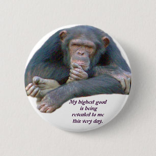 My Highest Good_ Button_by Elenne Boothe 6 Cm Round Badge