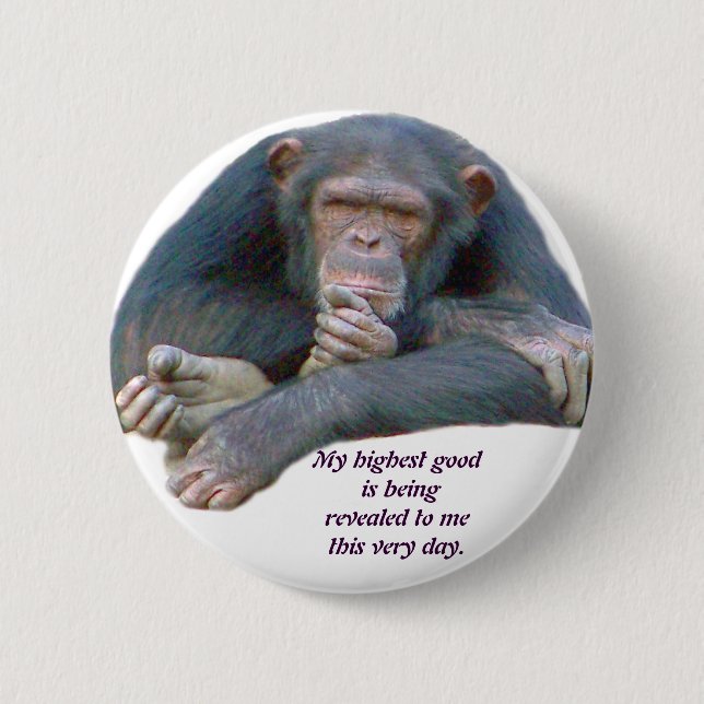 My Highest Good_ Button_by Elenne Boothe 6 Cm Round Badge (Front)