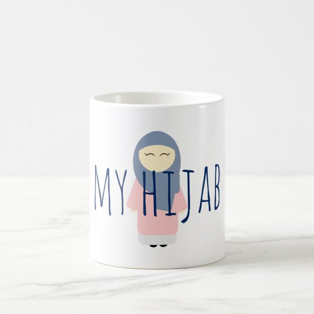my hijab coffee mug muslim girl (Center)