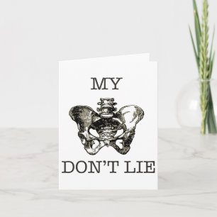 My Hips Don't Lie Funny Dancing Skeleton Bone X-ra Card