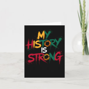 My History Is Strong Black History Month 2025 Stic Card