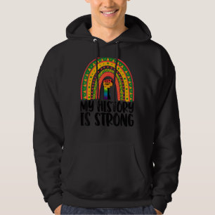 My History Strong Rainbow Women African Black Hist Hoodie