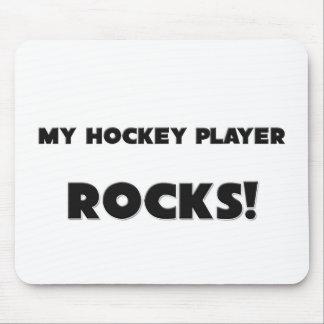 MY Hockey Player ROCKS! Mouse Mat