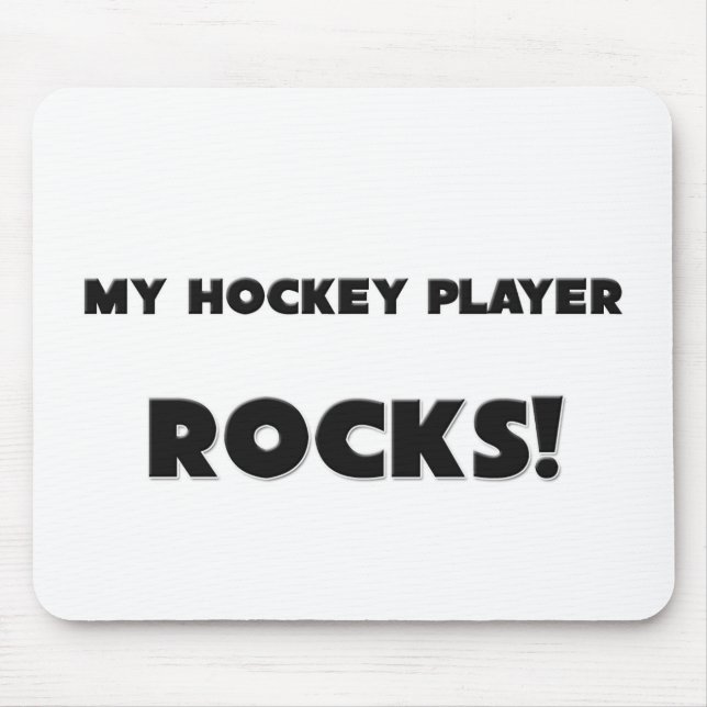 MY Hockey Player ROCKS! Mouse Mat (Front)