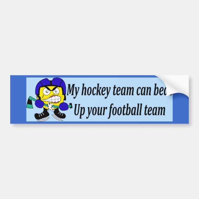My Hockey Team... Bumper Sticker (Front)