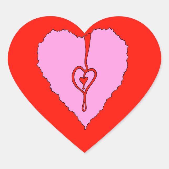 My Hole Heart - Art Sticker (Front)