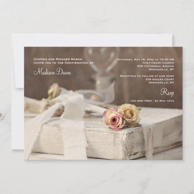 My Holy Bible Invitation (Front)