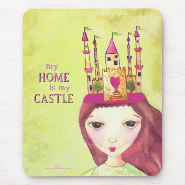 my home is my castle mouse mat (Front)