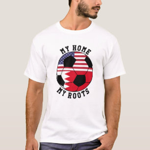 My Home My Roots Bahrain Flag Soccer T-Shirt