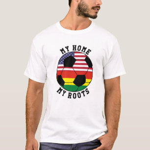 My Home My Roots Bolivia Flag Soccer T-Shirt