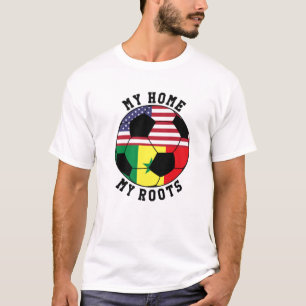 My Home My Roots Senegal Flag Soccer T-Shirt