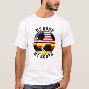 My Home My Roots Uganda Flag Soccer T-Shirt