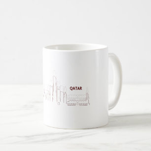 My Home Qatar – Minimalist Design Coffee Mug