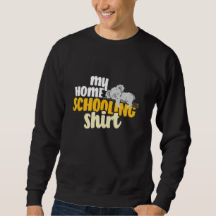 My homeschooling merch funny lazy Koala homeschool Sweatshirt