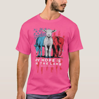My Hope Is In The Lamb Christian Jesus God Donkey T-Shirt