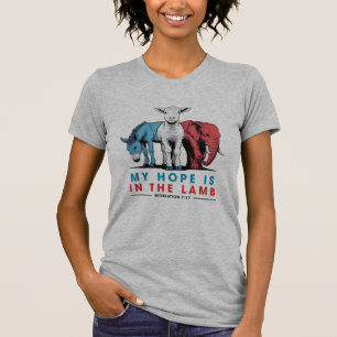 My Hope Is In The Lamb Donkey Lamb Elephant  T-Shirt