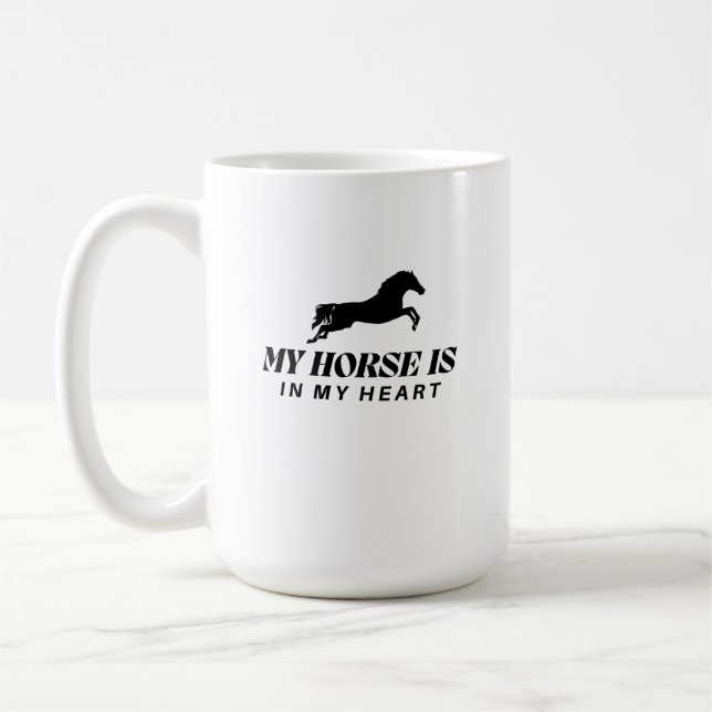 MY HORSE Horse Lover Shirt Coffee Mug (Left)