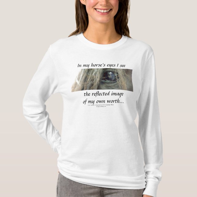 My Horse's Eyes / long sleeve t-shirt (Front)