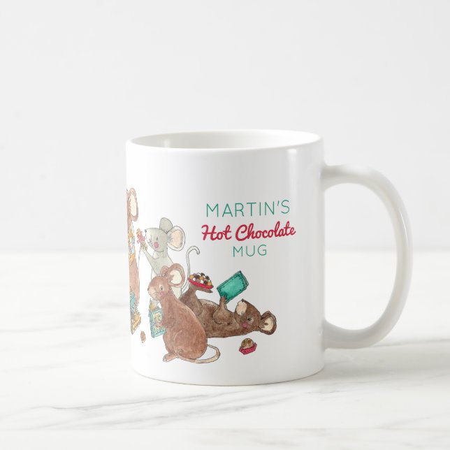 My Hot Chocolate Christmas Mice Coffee Mug (Right)