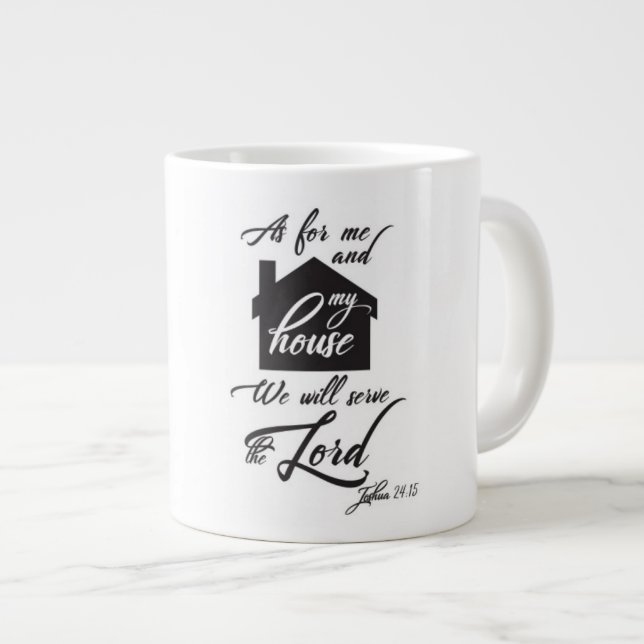 My House - Extra-large coffee  mug (Front Right)