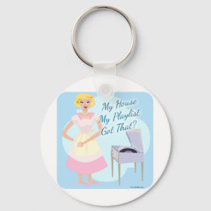 My House My Playlist Key Ring