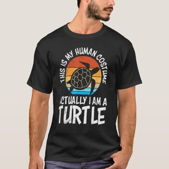 My human costume I am a turtle T-Shirt (Front)