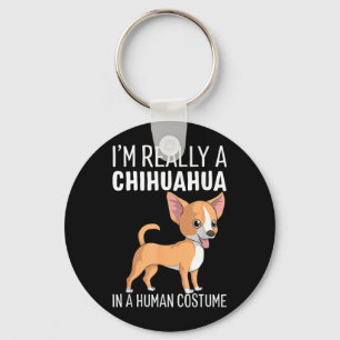 My Human Costume Im A Chihuahua Dog Halloween Gift Key Ring