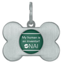 My human is an inventor! Pet tag