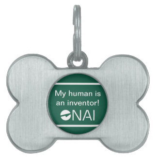 My human is an inventor! Pet tag