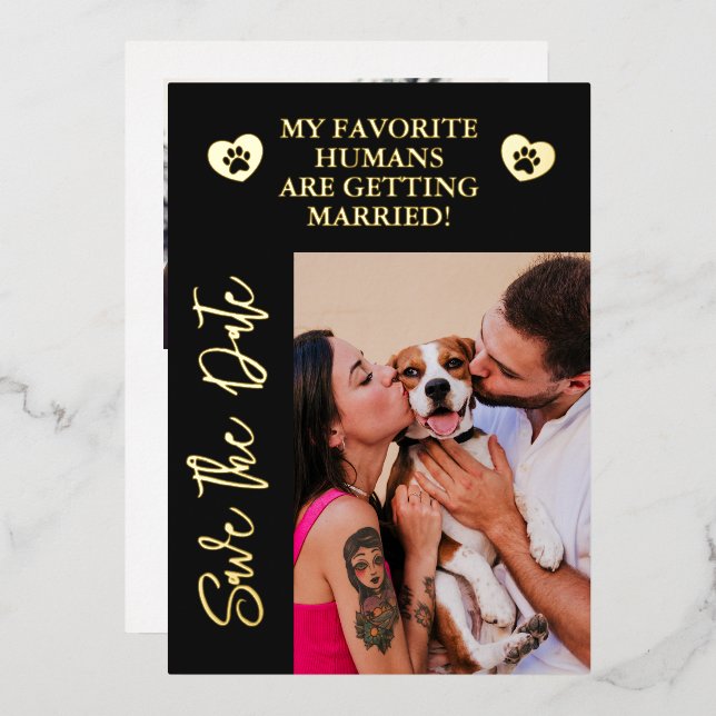 My Humans Are Getting Married Dog Photo Wedding (Front/Back)
