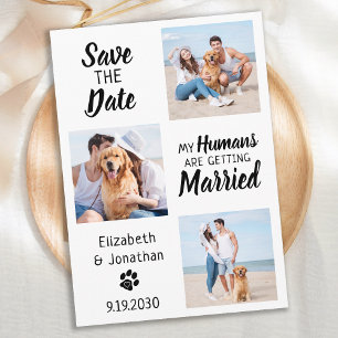 My Humans Are Getting Married Dog Wedding Photo Save The Date