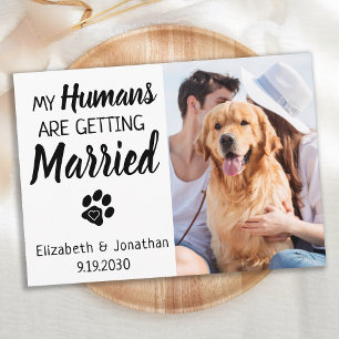 My Humans Are Getting Married Dog Wedding Save The Date